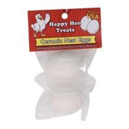 DURVET - HAPPY HEN D Durvet-Happy Hen D-Happy Hen Ceramic Nest Eggs- White 2 Pack 089-17056 698879